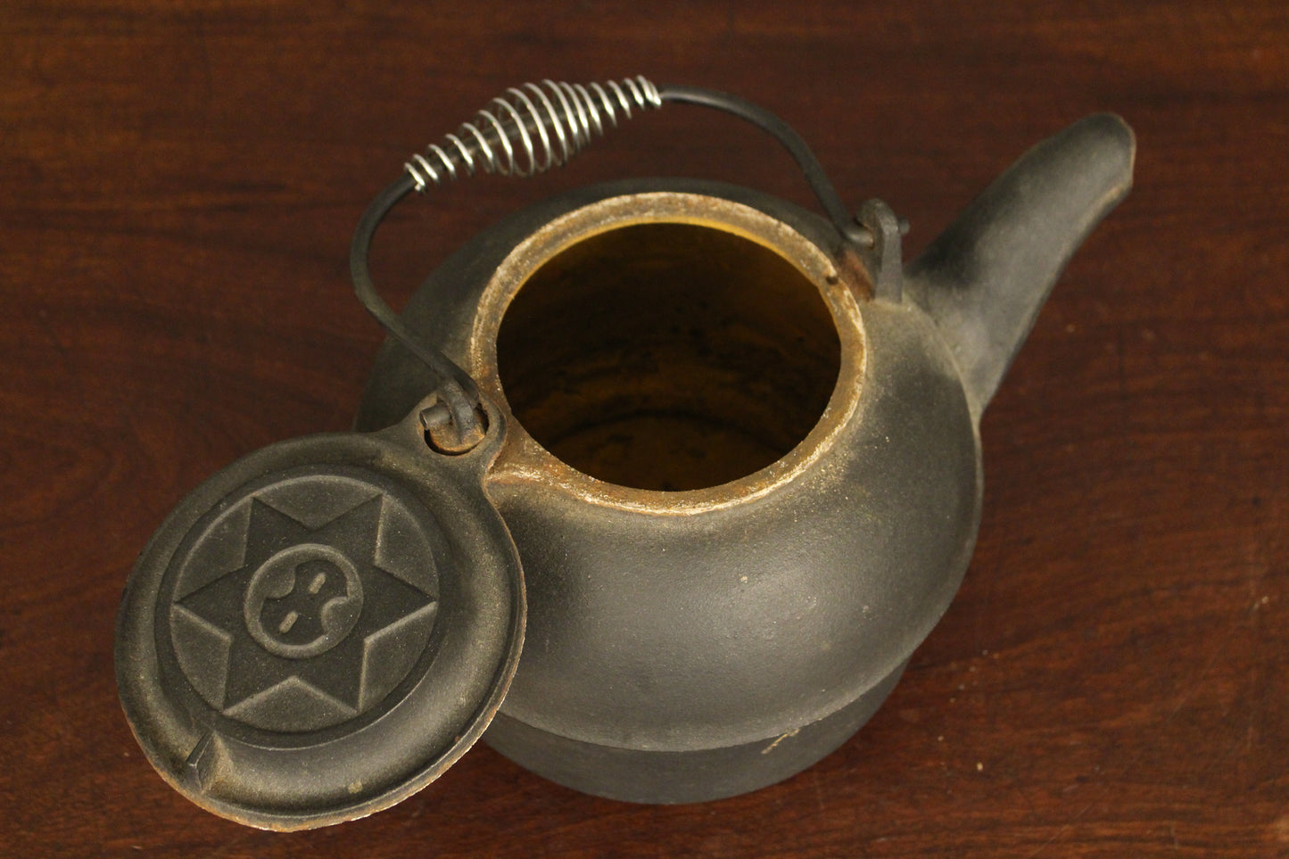 Antique Cast Iron Kettle