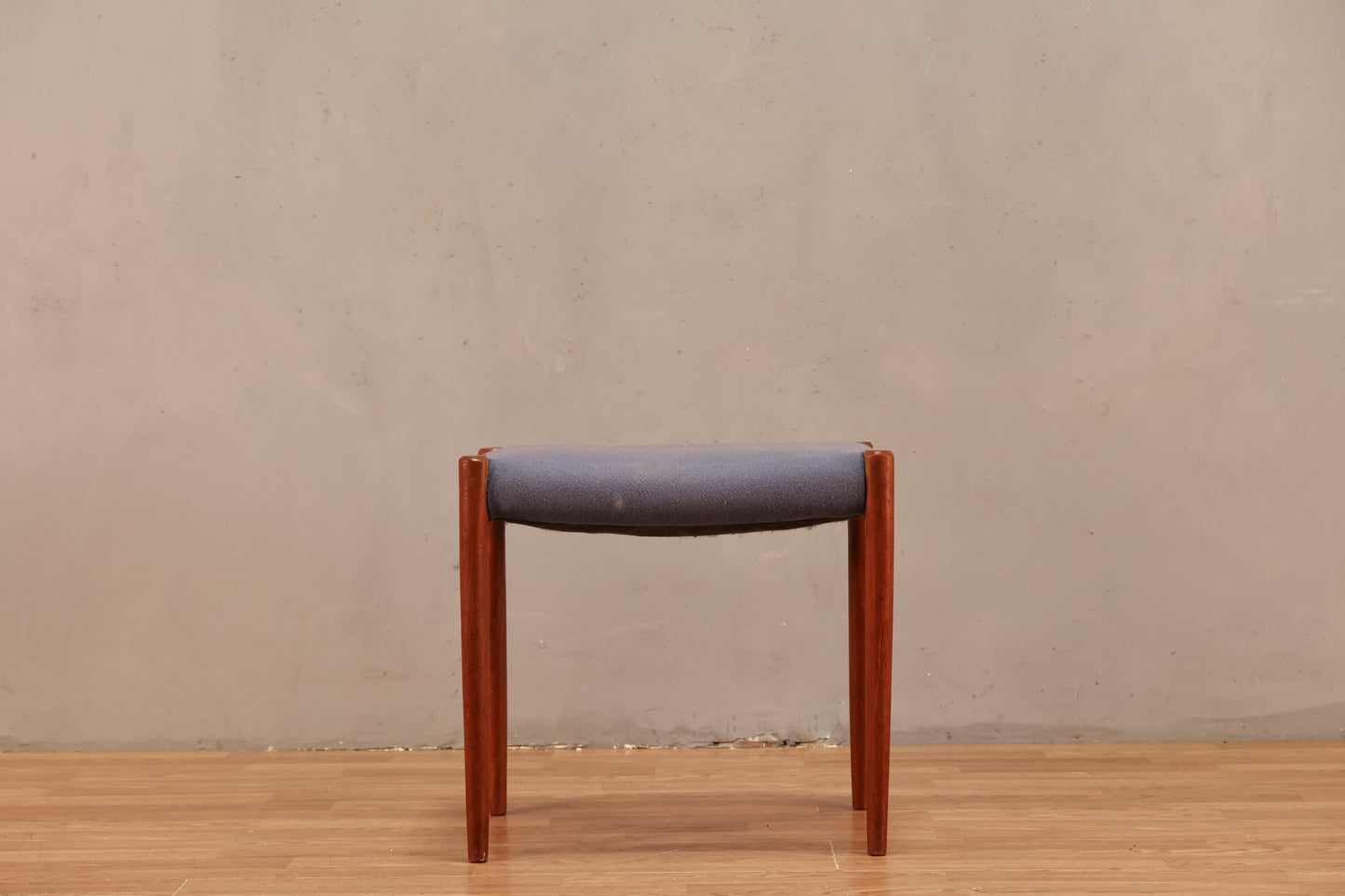 Moller 80A Teak & Blue Stool