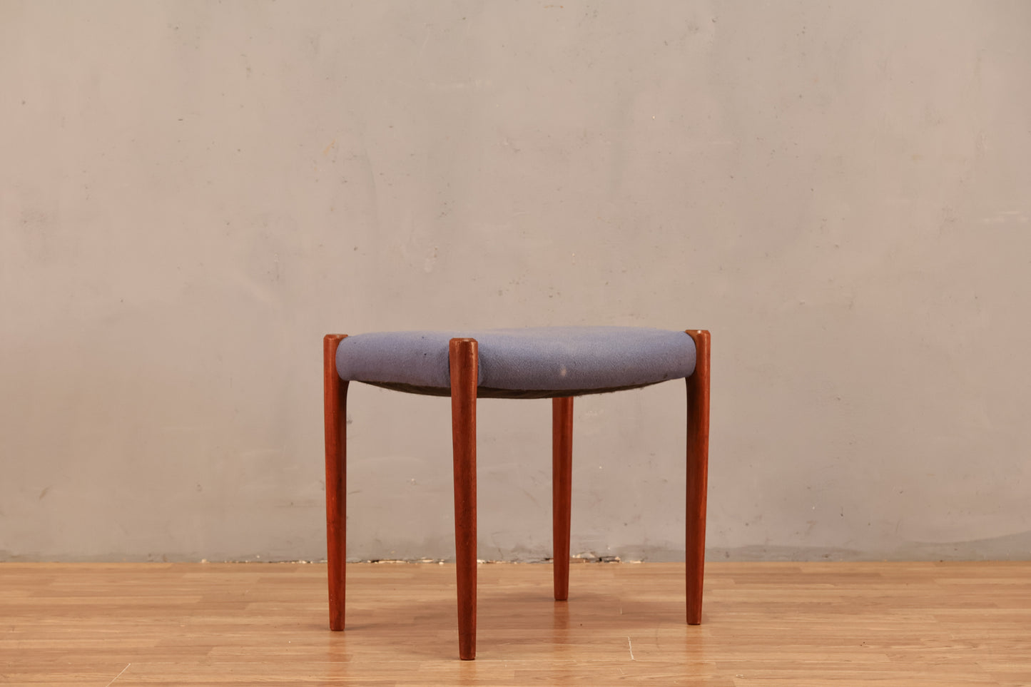 Moller 80A Teak & Blue Stool