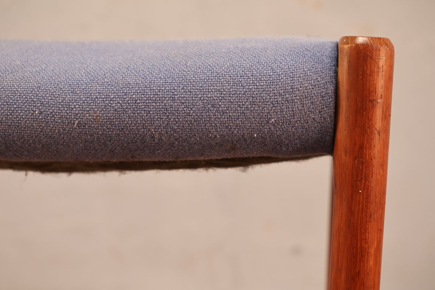 Moller 80A Teak & Blue Stool