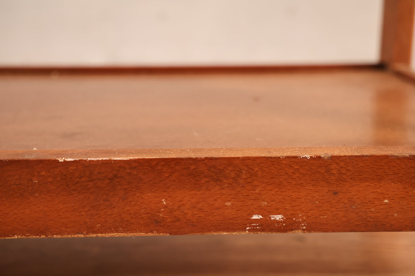 Walnut & Gold 2-Tier Bar Cart