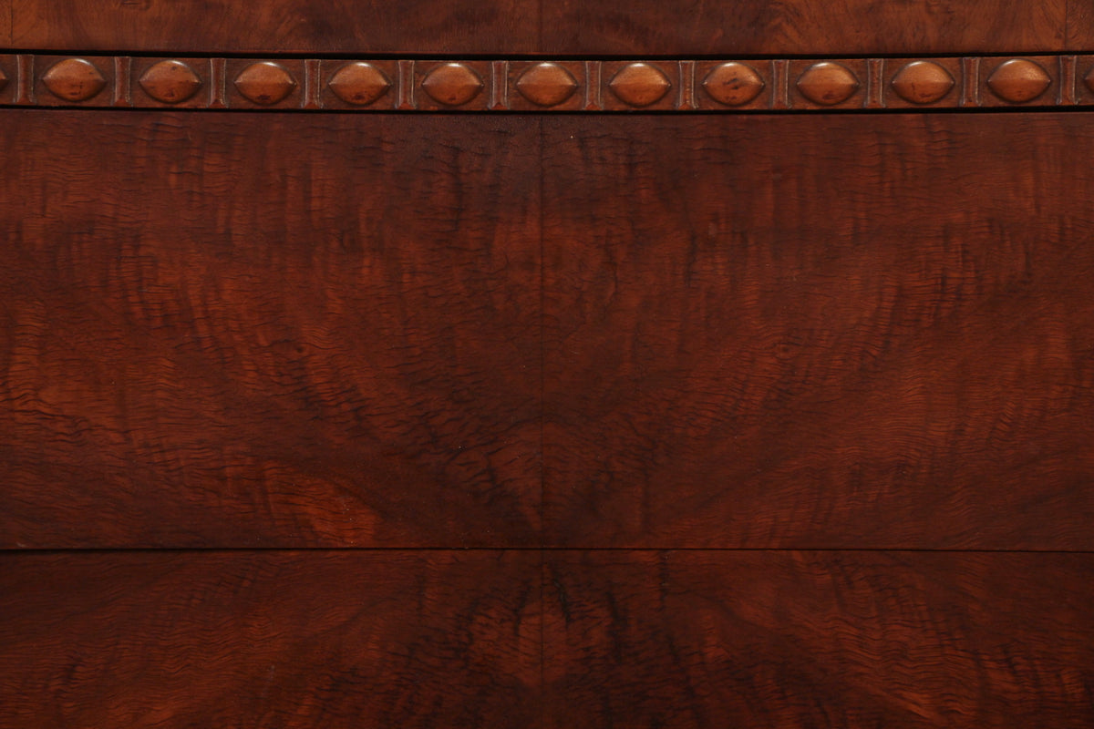 Art Deco Burl 4-Drawer Dresser