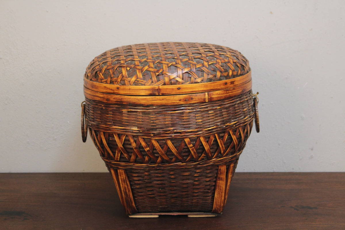 Woven Bamboo Storage Basket