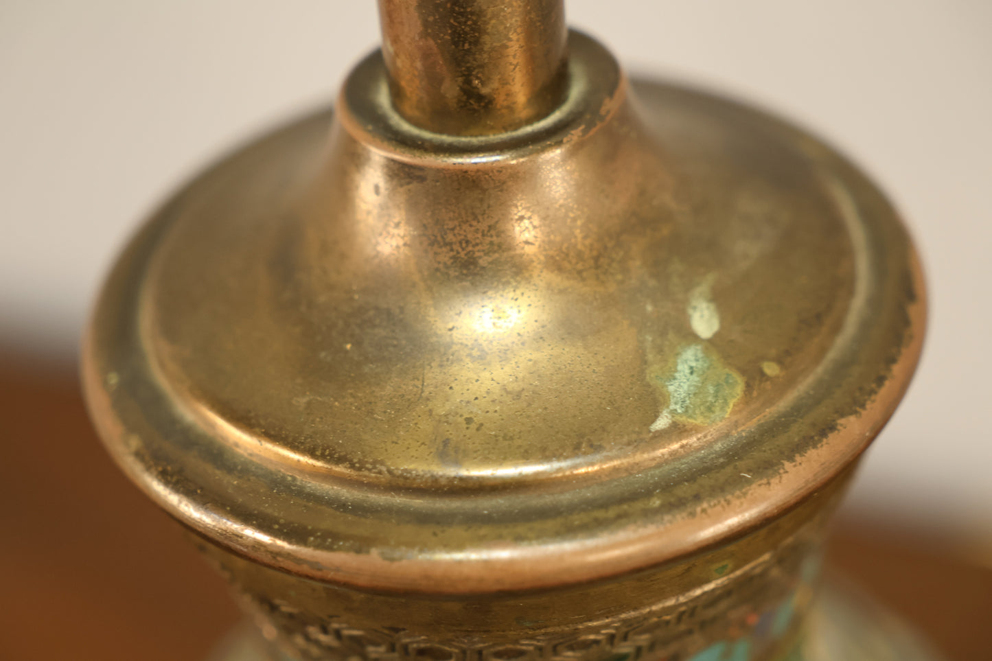 Japanese Champlevé Table Lamp B