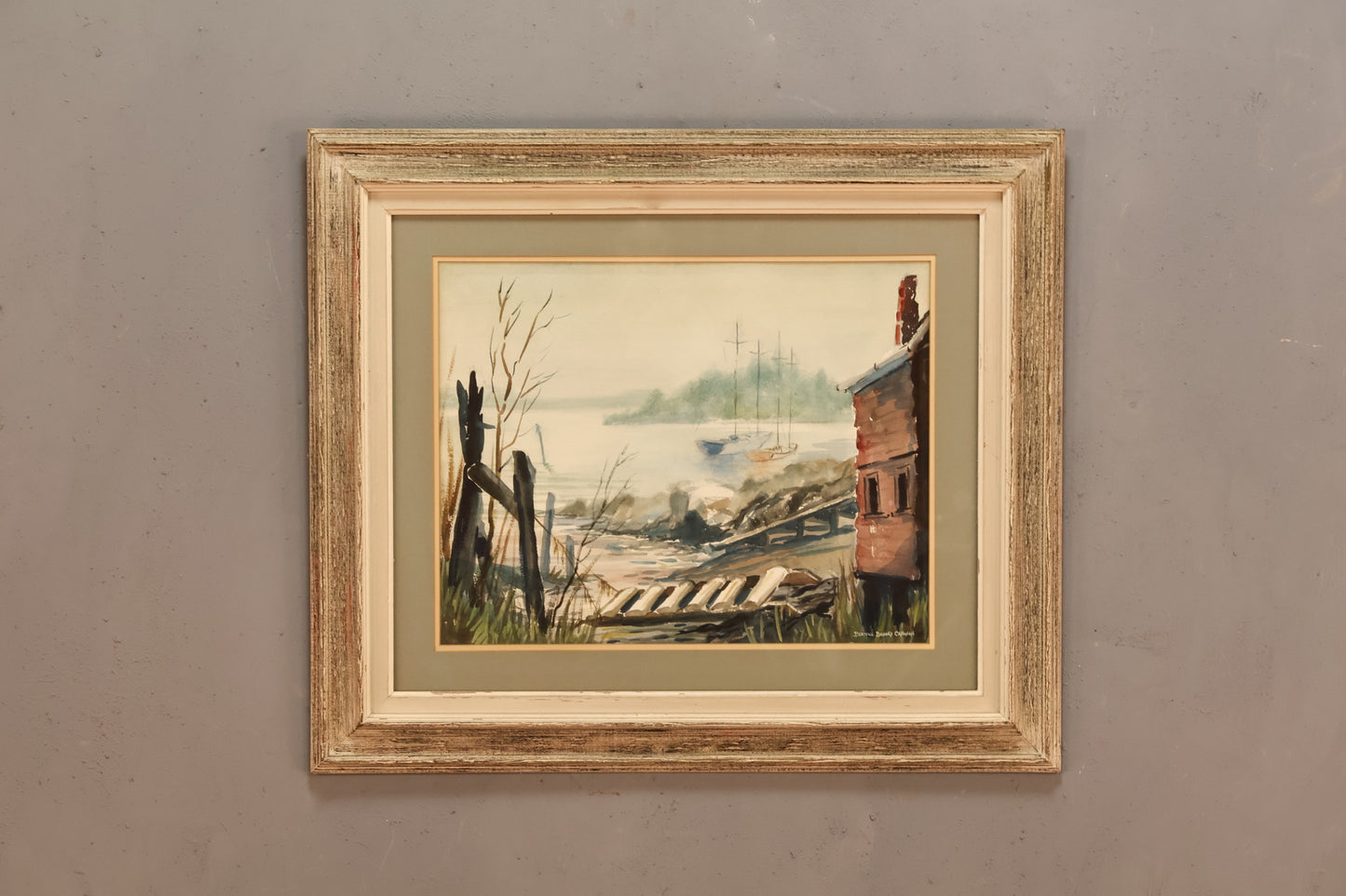 "Boathouse" Watercolor Painting