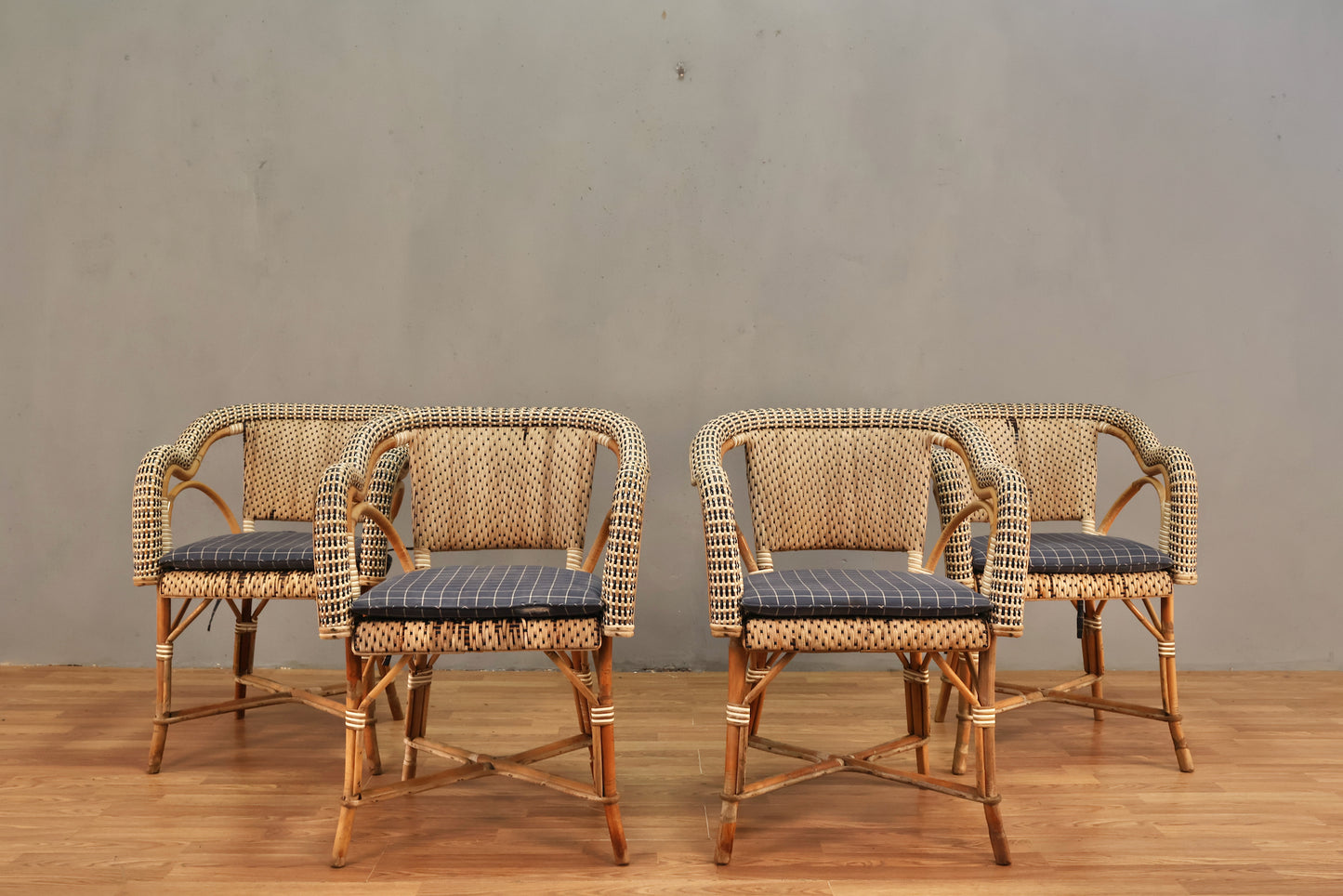 Maison Drucker Rattan Bistro Armchair