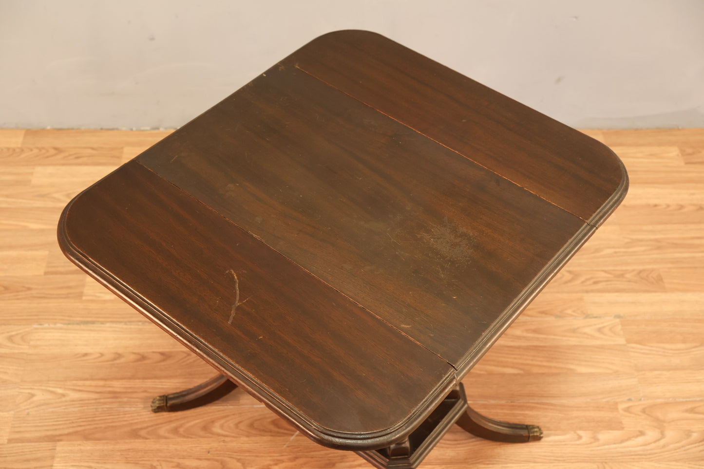 Regency Dark Drop-Leaf End Table