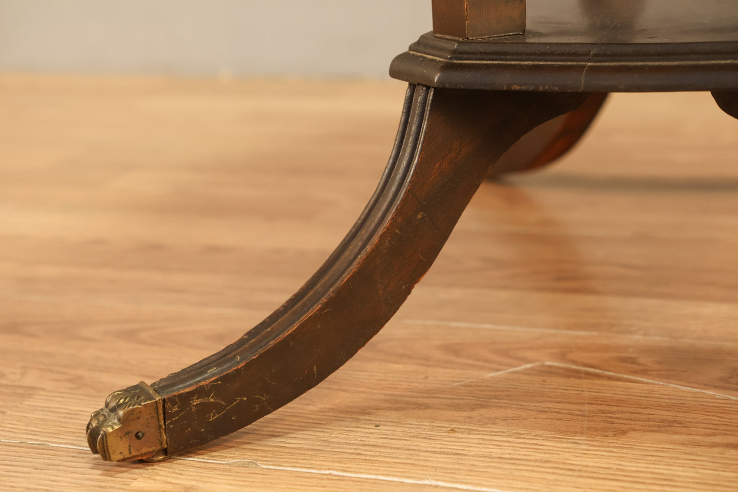 Regency Dark Drop-Leaf End Table