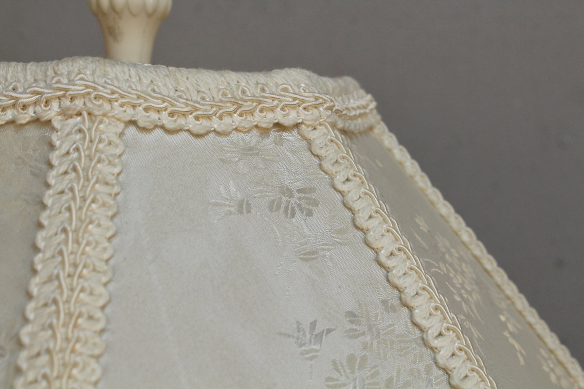 Fringed Roses Ceramic Table Lamp