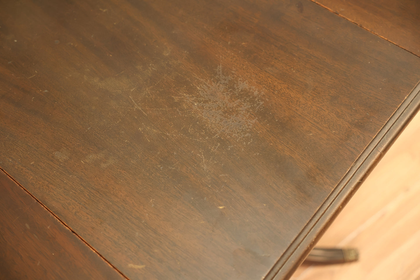 Regency Dark Drop-Leaf End Table
