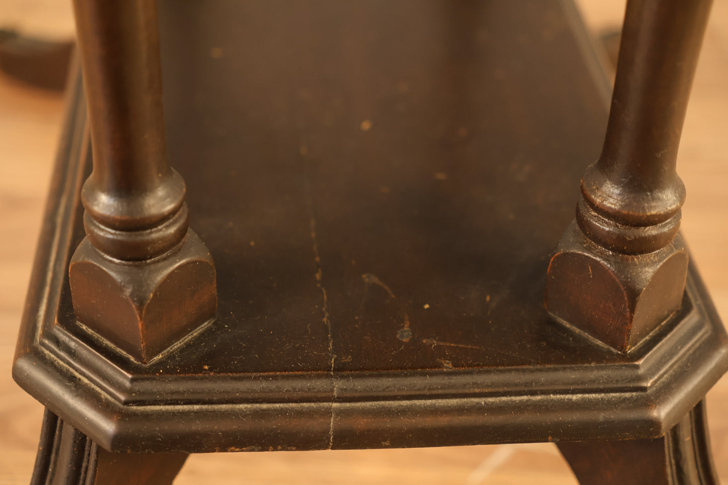 Regency Dark Drop-Leaf End Table
