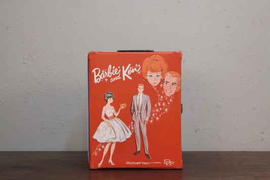 1960s Barbie & Ken Doll Set with Case