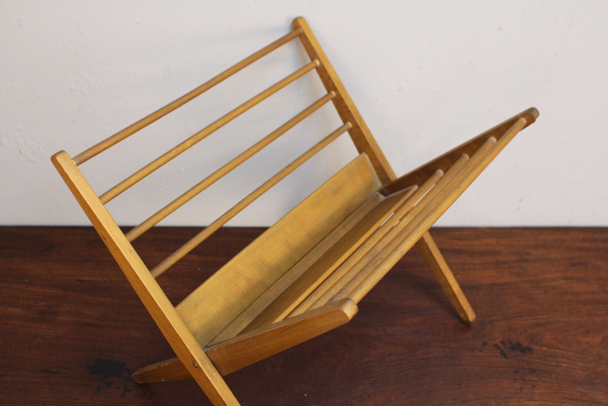 Walnut Folding Magazine Rack – Furnish Green