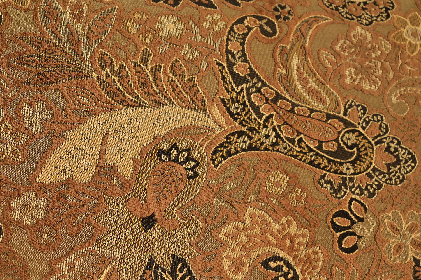 Mid Century Paisley High-Back Side Chair