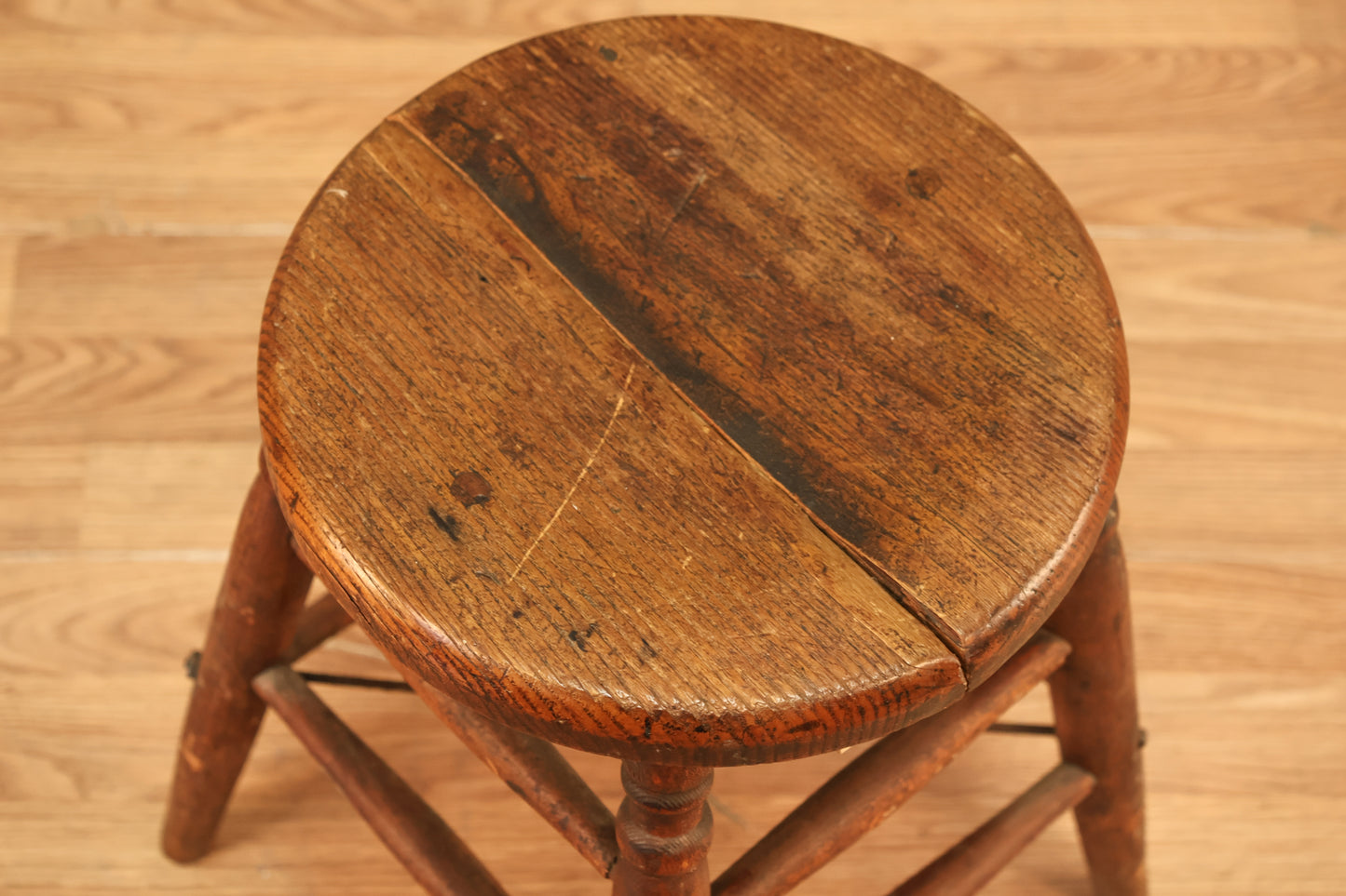 Small Antique Oak Stool