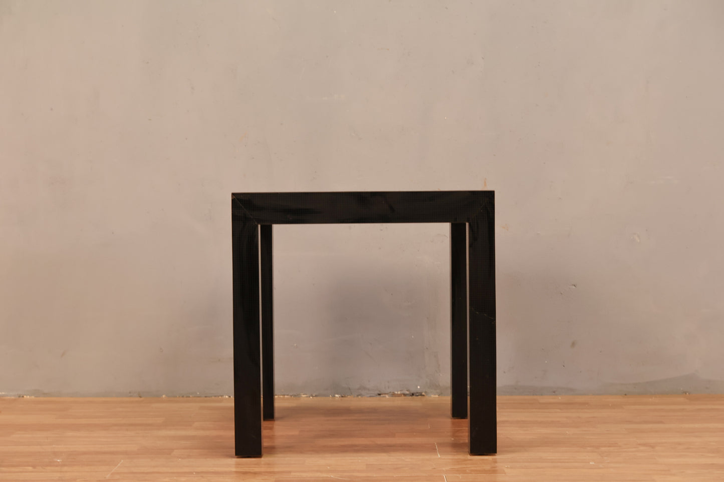 Deco Revival Black Lacquer Side Table