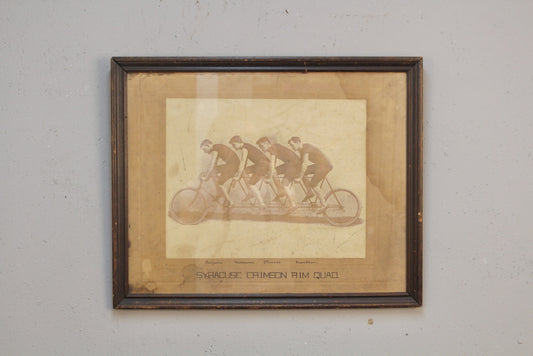 Antique "Syracuse Crimson Rim Squad" Photo Print