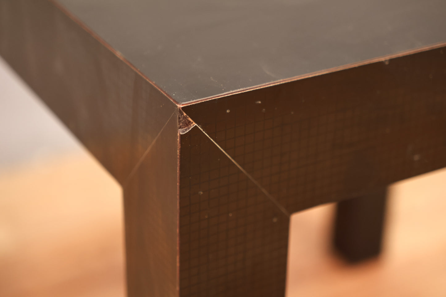Deco Revival Black Lacquer Side Table