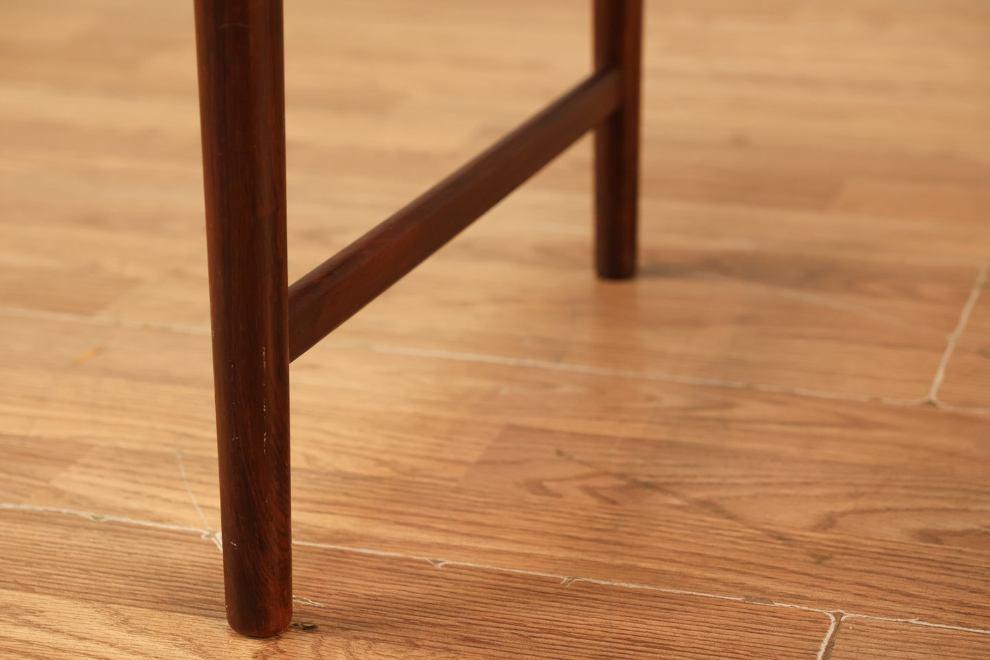Torbjørn Afdal Rosewood & Black Leather Side Chair