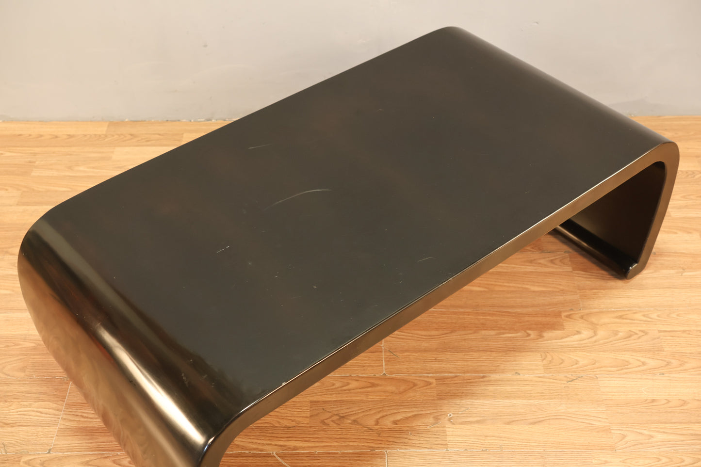 Black Lacquered Waterfall Coffee Table - ONLINE ONLY
