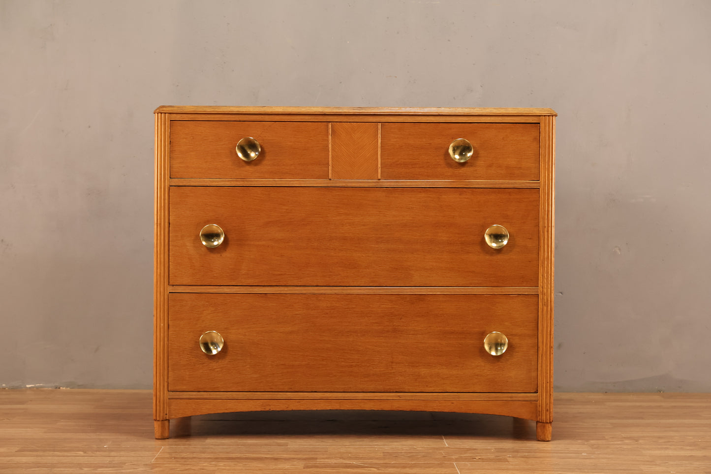 Art Deco Blonde 3-Drawer Dresser - ONLINE ONLY