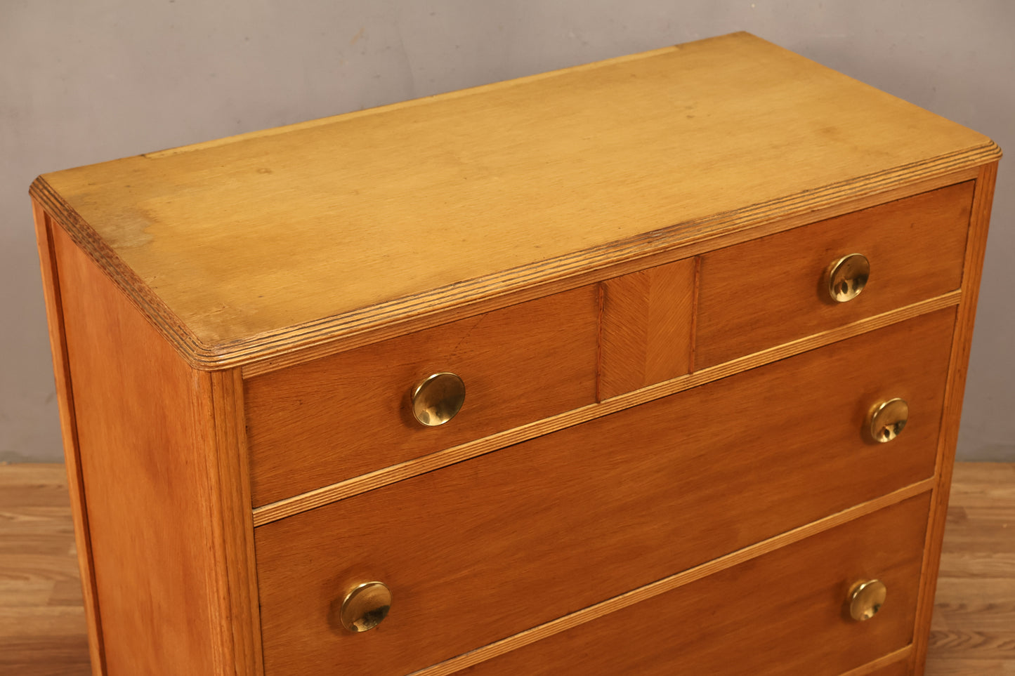 Art Deco Blonde 3-Drawer Dresser - ONLINE ONLY