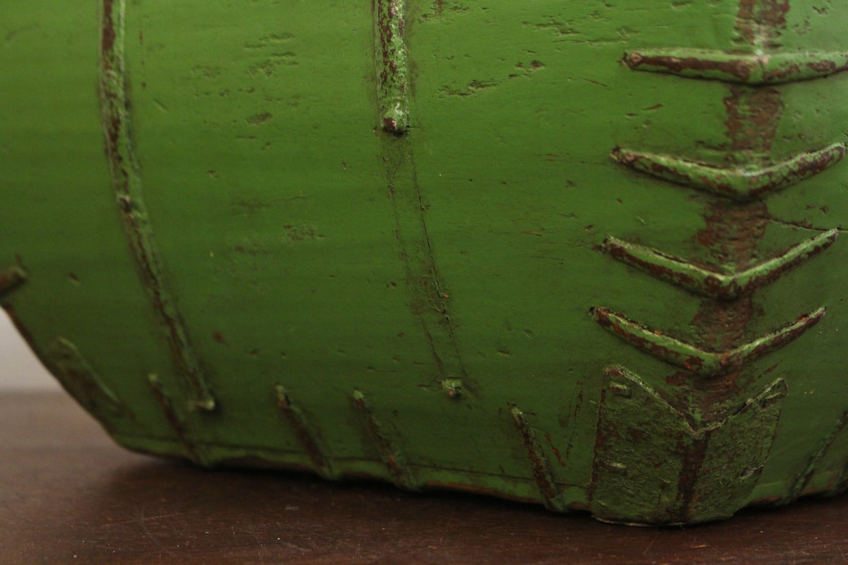 Antique Emerald Chinese Gathering Basket