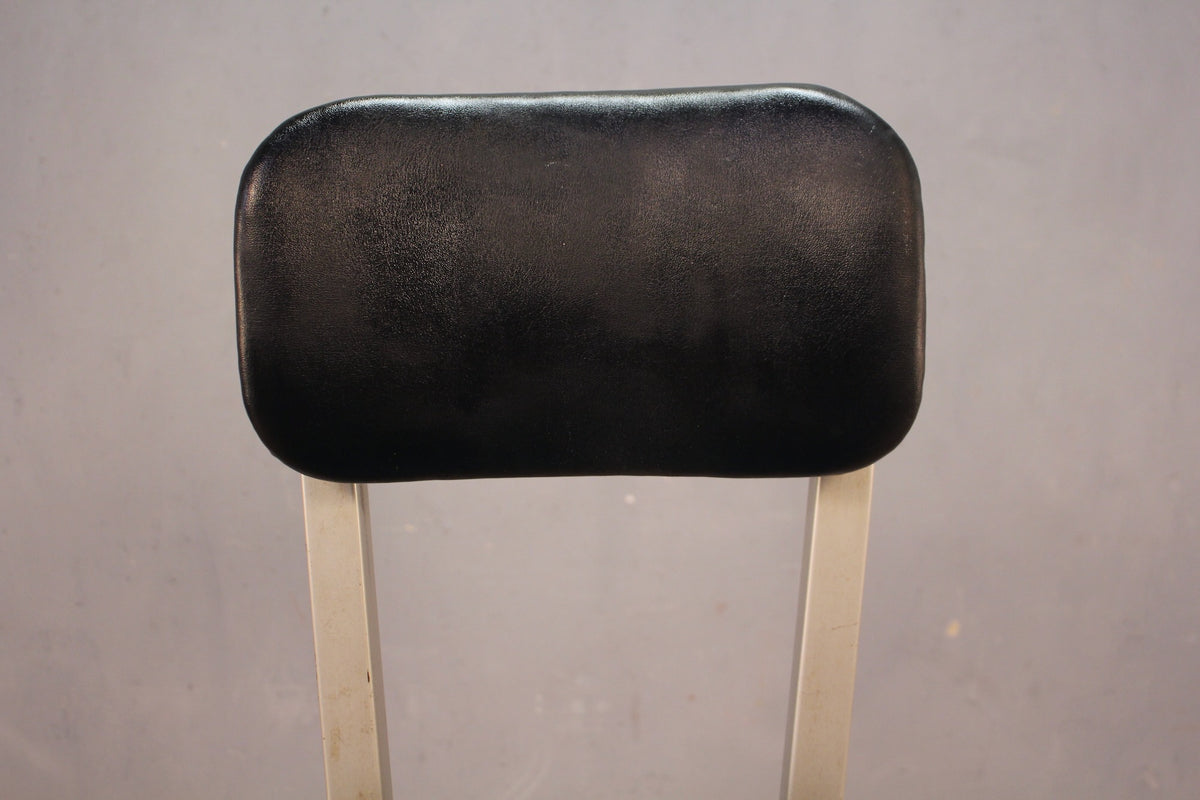 Black & Aluminum Drafting Stool