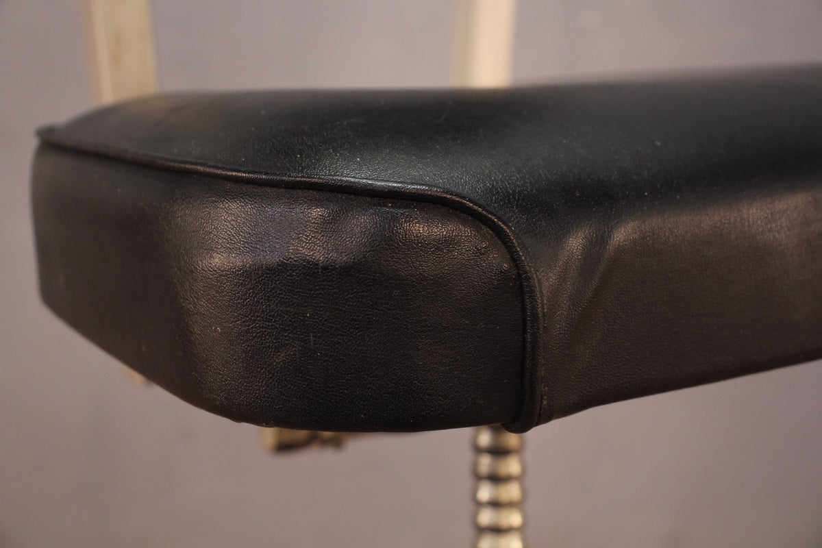 Black & Aluminum Drafting Stool