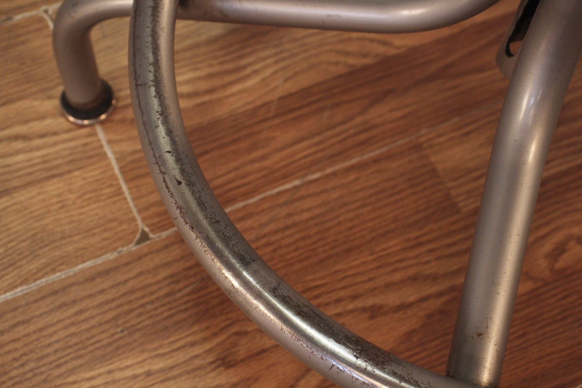 Black & Aluminum Drafting Stool