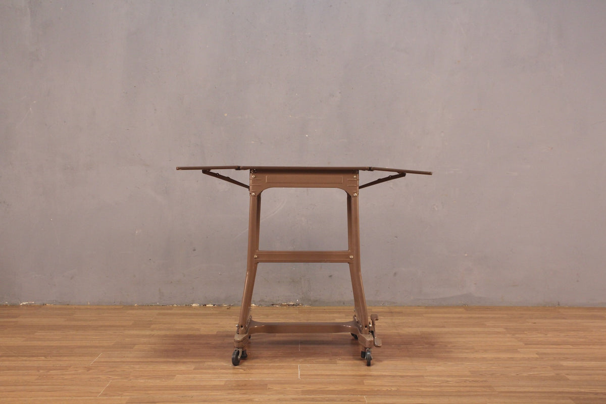 Taupe Drop-Leaf Typewriter Table