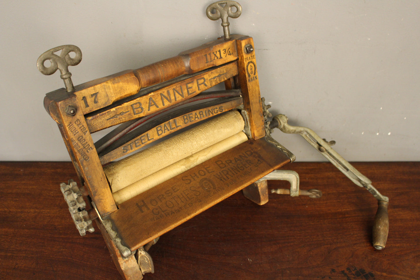 Antique Horse Shoe Brand Clothes Wringer
