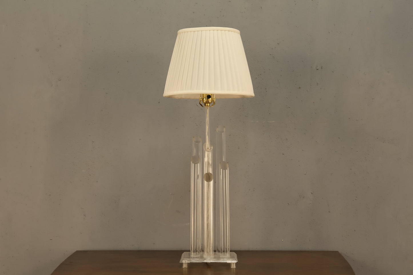 Lucite Rod Table Lamp