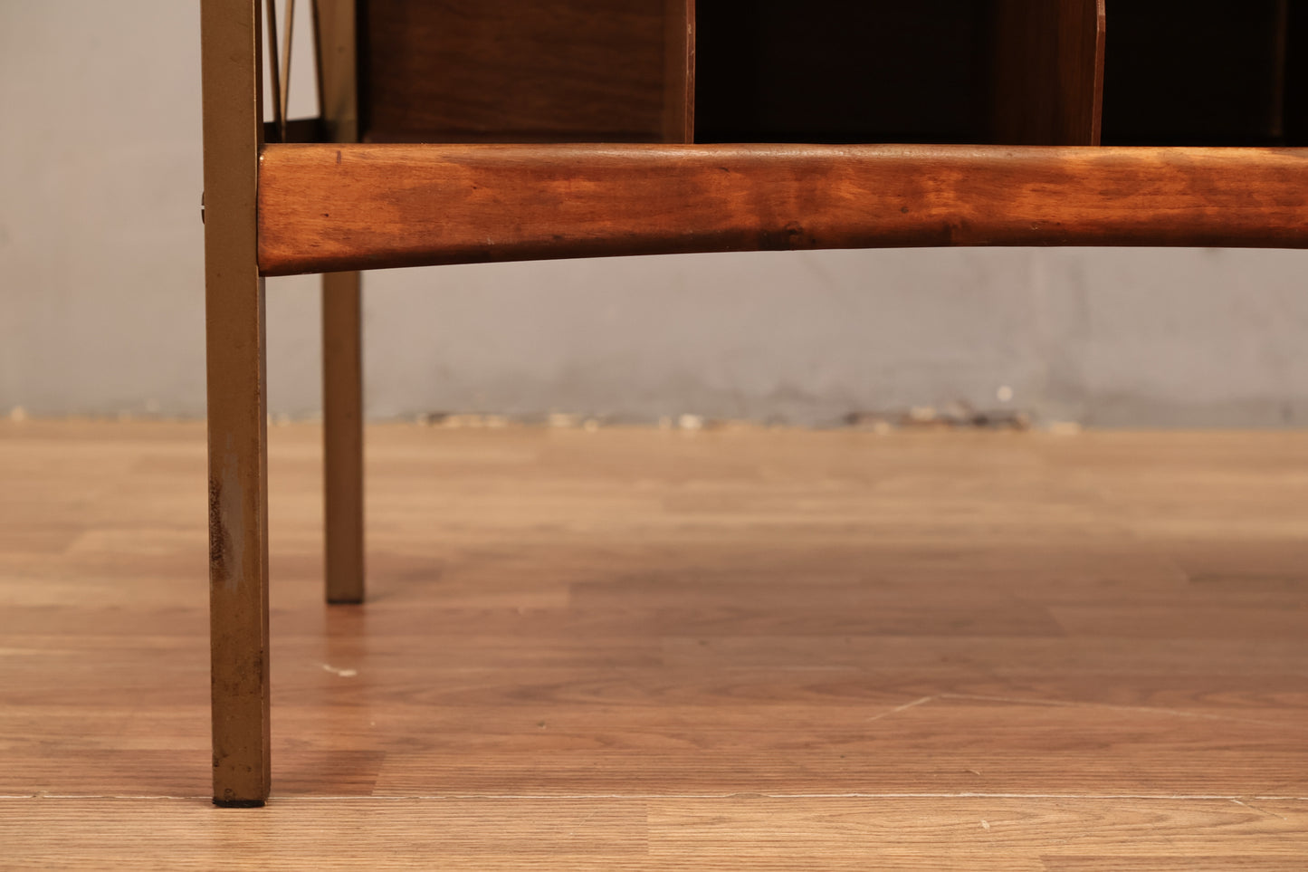Mid Century Walnut & Laminate Record Cabinet