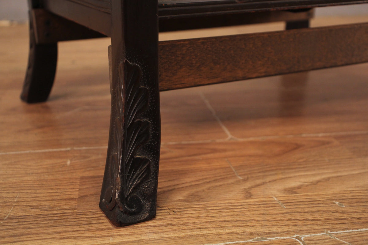 Art Nouveau Dark 3-Tier End Table