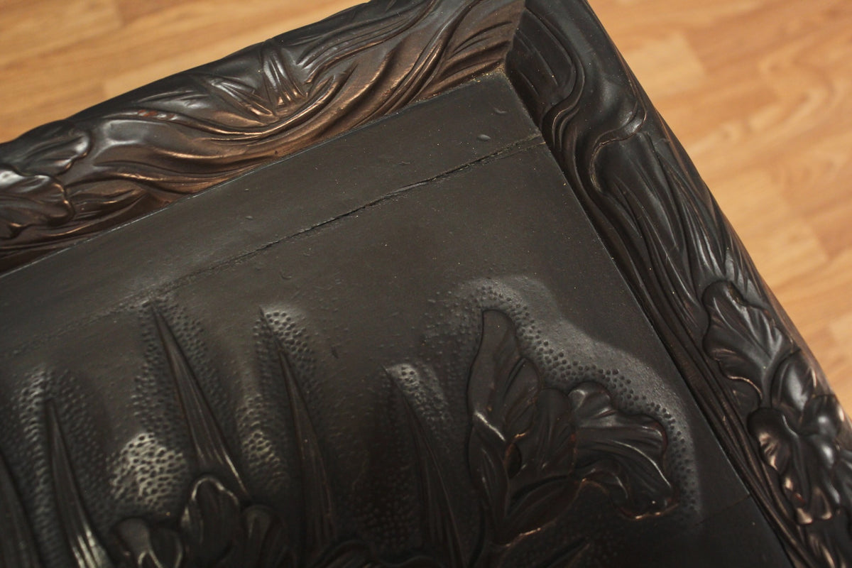 Art Nouveau Dark 3-Tier End Table