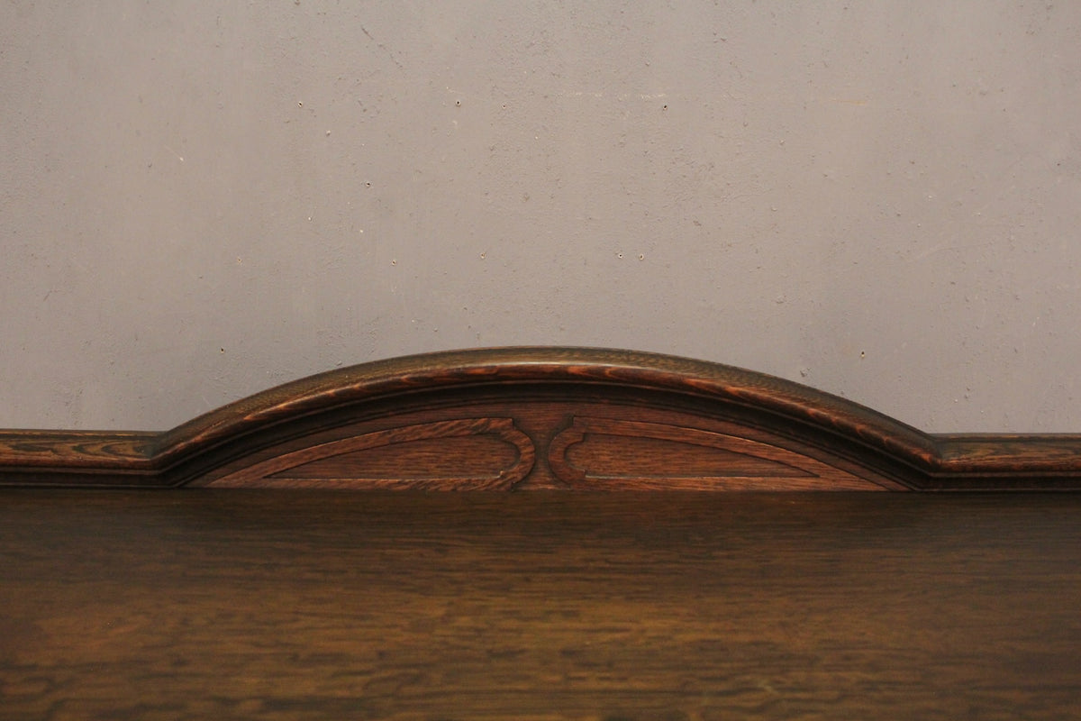 Antique Oak 3-Drawer Buffet Credenza
