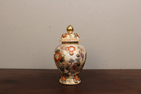 Chinese Peacocks Ceramic Ginger Jar