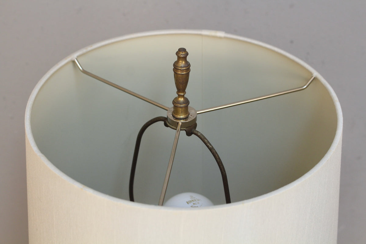 1970s Tubular Aluminum Table Lamp