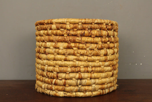 Boho Coiled Wastebasket