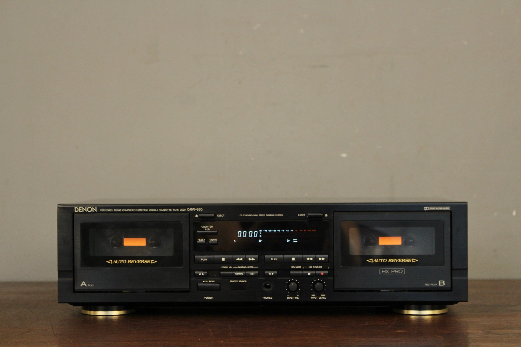 その他 denon 1990s Denon Dual Cassette Player – Furnish Green
