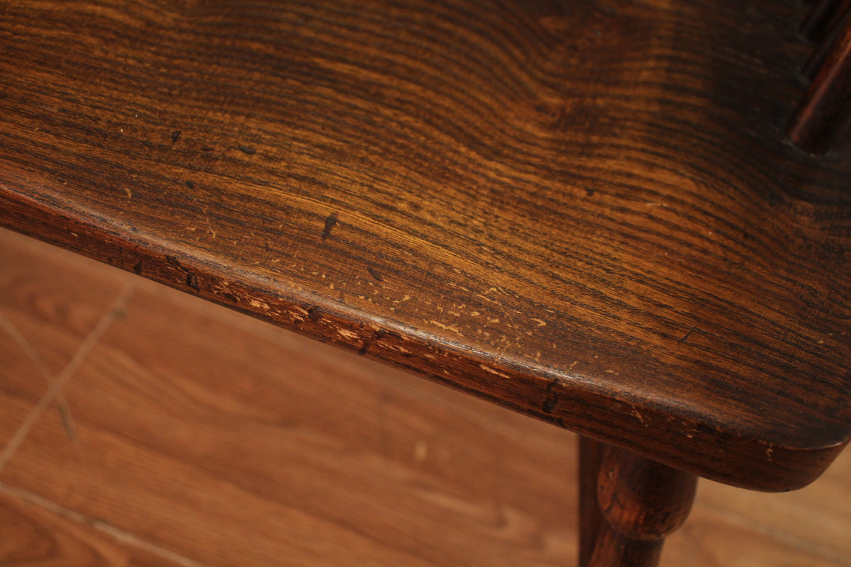 English Windsor-Style High-Back Settee - ONLINE ONLY