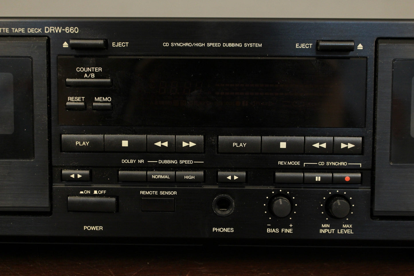 1990s Denon Dual Cassette Player