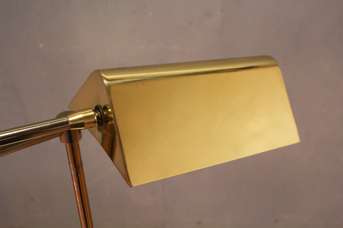 Simple Brass Reading Floor Lamp