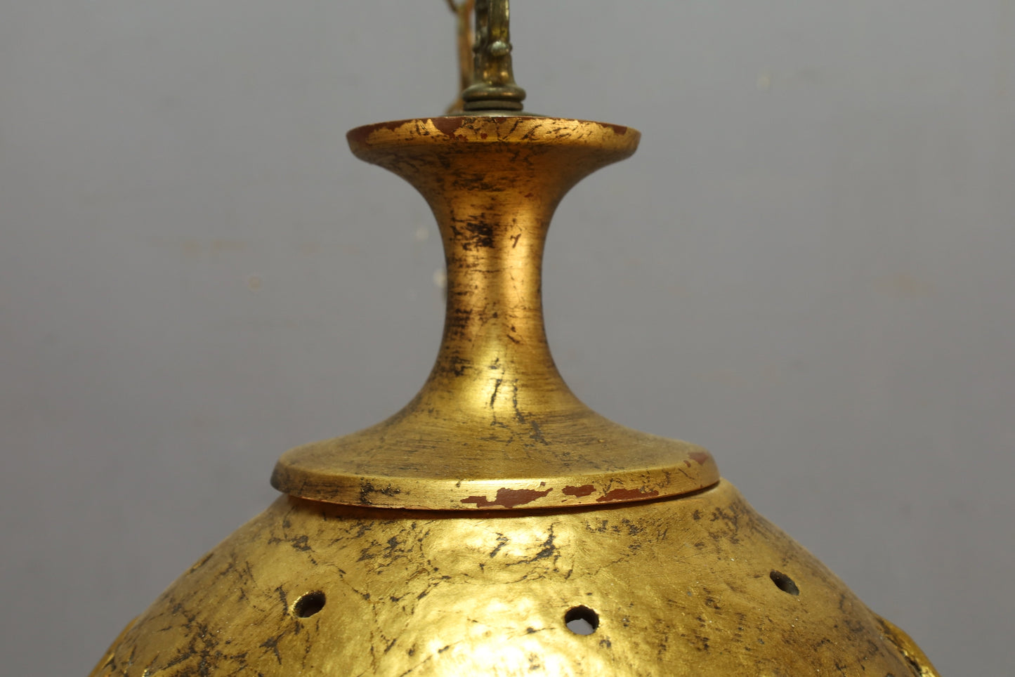 Ceramic Gold Bud Swag Lamp Y