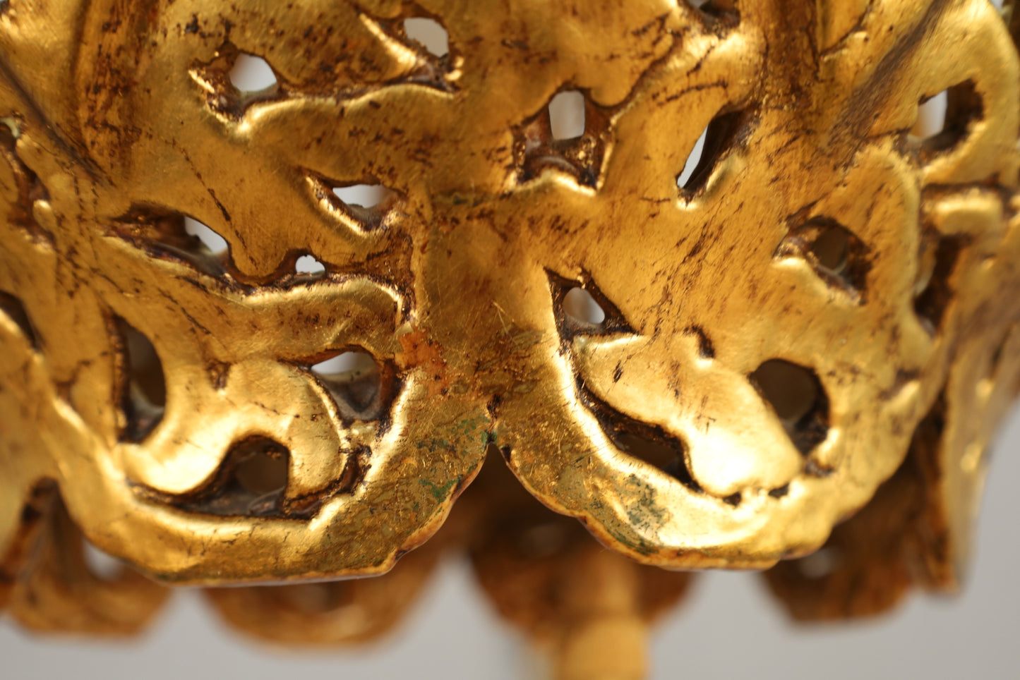 Ceramic Gold Bud Swag Lamp Y