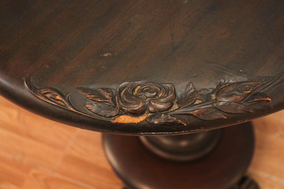 Dark Mahogany Spin-Top Occasional Table - ONLINE ONLY