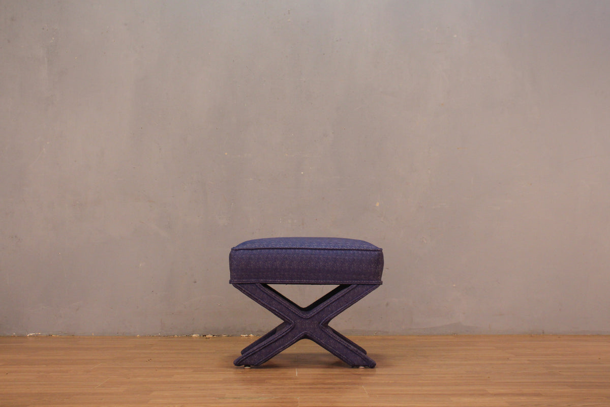 Sapphire "X" Ottoman
