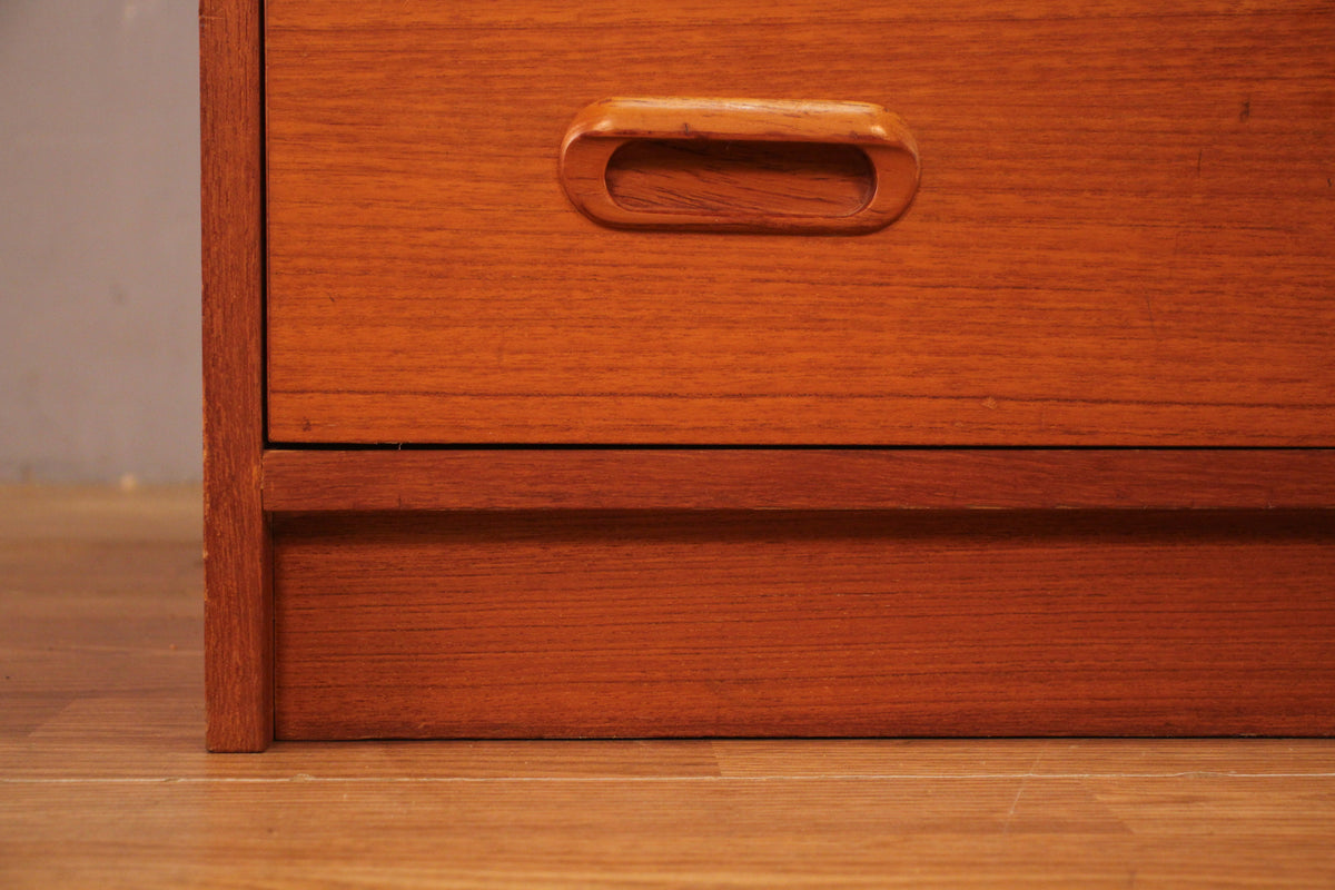 Teak 4-Drawer Secretary Desk