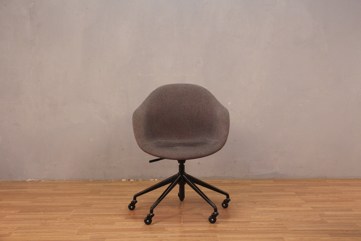 Luxe Contemporary Gray Desk Chair